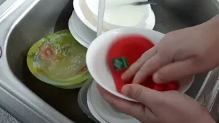 ❤Мою посуду без средств губкой для мытья посуды green fiber home