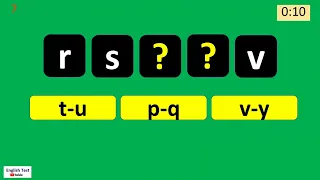 Alphabetical Order Quiz for Kids