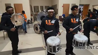 Douglass High School "GKO" Drumline | Band Room Session | Oklahoma City MLK Band Showcase