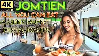 All you can eat open buffet restaurants in Jomtien Area   August 2023 Pattaya Thailand