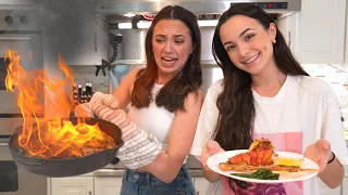 Who Can Make The Better Gourmet Meal for $20! - Merrell Twins