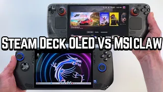 MSI Claw Vs Steam Deck OLED