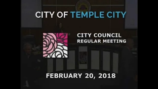 Temple City | City Council | February 20, 2018