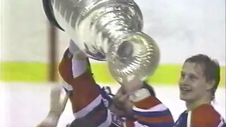 Edmonton Oilers Win 1990 Stanley Cup - Final Seconds, Celebrations