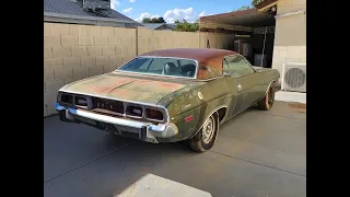 Restoring Grandma's 1973 Dodge Challenger - Intro and Day 1