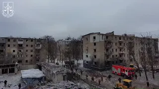 Наслідки ранкової ракетної атаки на Харків 23 січня