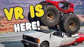 Destroying cars in VR is too much fun! //BeamNG.Drive // RTX 4090 Max Details