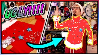 Making The UGLIEST Christmas Sweater Ever!! | DIY Ugly Christmas Jumper