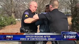 Officer resigns after video of controversial arrest