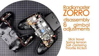 Radiomaster Zorro Gimbal adjustments : stick tension, travel limit, mode change & throttle friction