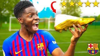 I GOT LIONEL MESSI’S $10,000 GOLDEN FOOTBALL BOOTS