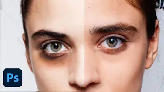 1-Minute Photoshop - Remove Dark Circles Naturally | #photoshop #2022 #piximperfect #ytfyp