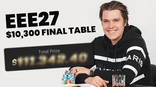 Eelis "EEE27" Pärssinen 1st stream = $400,000 TROPHY?!? $10K Final Table stream highlights
