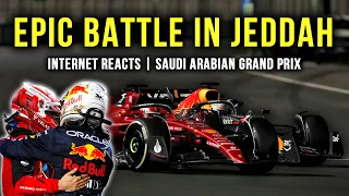 VERSTAPPEN & LECLERC BATTLE AGAIN! | Internet Reacts | Saudi Arabian Grand Prix | F1