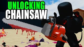 Combat Warriors UNLOCKING Chainsaw... (Roblox)