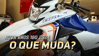 Nova BROS 160 2024 | Veja o que mudou (e o que deixou de mudar) 🔵🟠 #honda