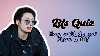 ✨How well do you know BTS? | bts quiz✨