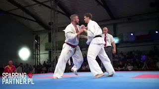 Patryk Sypień vs Andrii Mezhenskyi Semi Final Man +90kg European Karate Kyokushin Championships