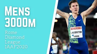 Jakob Ingebrigtsen vs Kiplimo Mens 3000m | Rome Diamond League IAAF 2020