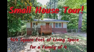 SMALL HOUSE TOUR / LIVING IN UNDER 1,000 SQUARE FEET AS A FAMILY OF 4!
