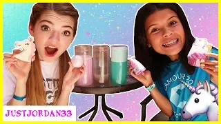 Unicorn Bath Bomb Challenge Ft. Klailea / JustJordan33