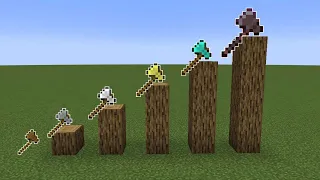 Which Axe Is Faster? - Minecraft