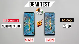 OnePlus Nord CE 3 Lite vs iQOO Z7 5G Pubg Test, Heating and Battery Test | Best Phone Under ₹20,000