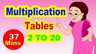 Multiplication Table I Maths Tables From 2 to 20 | Learn Numbers For kids I Easy Way To Learn Tables