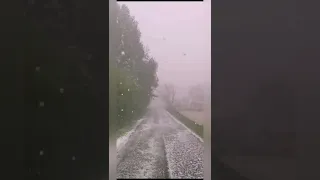 Giant hailstorm attack France, June 3