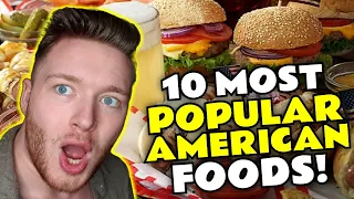 Swedish Dude Reaction to Top 10 Most Popular Traditional American/USA Foods || USA Street Foods