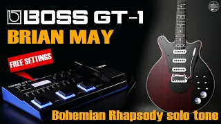 BOSS GT1 BRIAN MAY LEAD Tone Settings / B. Rhapsody.