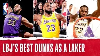 LeBron's BEST Dunks Since Joining The Lake Show!