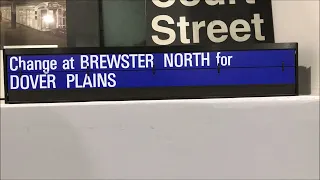 Rollsign roll-through: Metro-North Station Flip Sign - Train Info