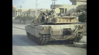 M1 Abrams Running over Car Mosul Iraq 2008