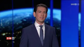 ZIB 2: Kurz zu Ermittlungen wegen Falschaussage (12.5.2021)