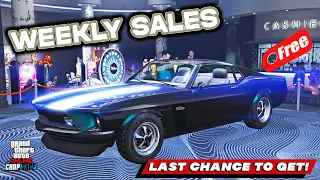 GTA 5 Online WEEKLY UPDATE | FREE Expensive CARS! CARS TO BUY! | Rare Cars | SALES