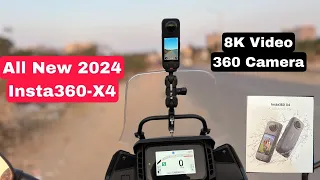 Moto Vlogging with Insta 360 X4 - 8K 360 camera
