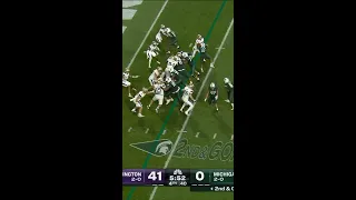 Katin Houser Keeps it Himself Dives in for Six vs. Washington | Michigan State Football