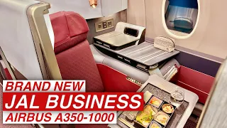 BRAND NEW Japan Airlines A350-1000 Business Class - JFK to Haneda review.