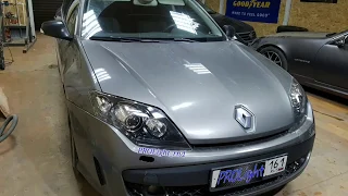 Renault Laguna. Замена линз на биксеноновые линзы Hella R с сохранением функции адаптива.