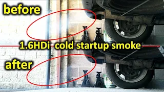 Solving 1.6HDi smoke during cold startup