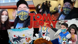 Tom and Jerry (2021) ‐ IN THEATER Non Spoiler Review / Unboxing - Cinemark Private Watch Party VLOG