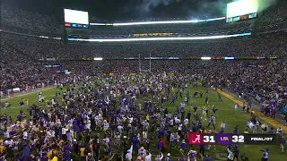 LSU fans storm the field after beating Alabama in overtime | ESPN College Football