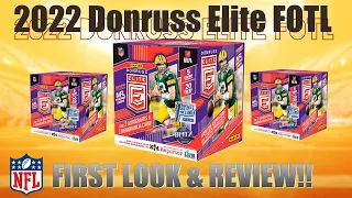 2022 Donruss Elite FOTL Hobby Box. First Look & Review! Best Looking Donruss Elite Product Ever!!