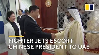 Chinese President Xi Jinping arrives in UAE escorted by fighter jets