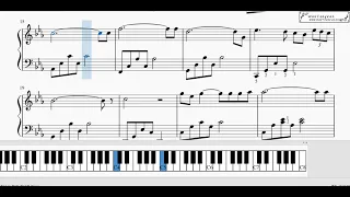 Romeo & Juliet super easy piano score free download 罗密欧与朱丽叶超简单版 好听容易弹