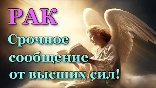 РАК 💌 СРОЧНОЕ СООБЩЕНИЕ от 🙏 ВЫСШИХ СИЛ!  💯 УЗНАЙТЕ, ЧТО ГОТОВИТ ВАМ СУДЬБА! ТАРО ПРОГНОЗ ГАДАНИЕ 🍀