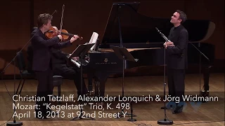 Christian Tetzlaff, Alexander Lonquich & Jörg Widmann — Mozart: “Kegelstatt” Trio, K. 498