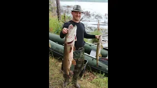 Рыбалка на Богучанском водохранилище 2018. Fishing at the Boguchanskoe reservoir.