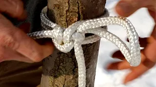 You Need to Learn this Knot for Bushcraft! Quick Release Knot, Boat Tether Knot